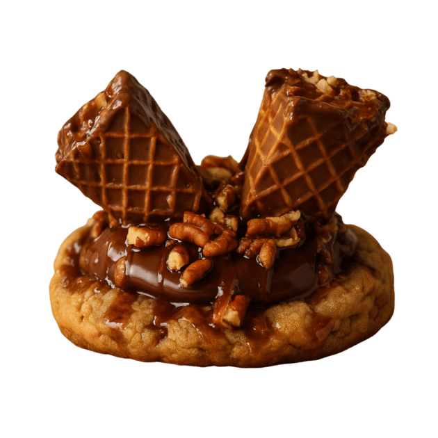 ShalomBitez Nutty Butter Cookie – healthy peanut butter cookie with nuts and chocolate drizzle